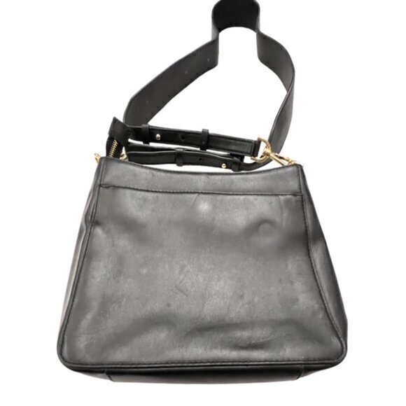 🎉SALE🎉 MICHAEL KORS Gloria Soft‎ Leather Black Crossbody Wide Strap Designer - Picture 5 of 11